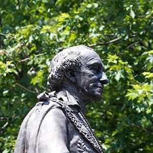 Sir John A. MacDonald's statue in Kingston, Ontario on June 21, 2012.  (Lars Hagberg/CP)