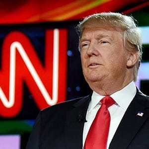 Republican presidential candidate Donald Trump is introduced during the CNN presidential debate at The Venetian Las Vegas on December 15, 2015 in Las Vegas, Nevada. (Ethan Miller/Getty)