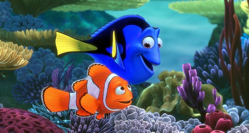 FINDING NEMO, Marlin, Dory, 2003, (Walt Disney Co./Everett Collection)