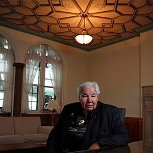 Senator Murray Sinclair in his Parliament Hill office in Ottawa May 31, 2016. (Photograph by Blair Gable)
