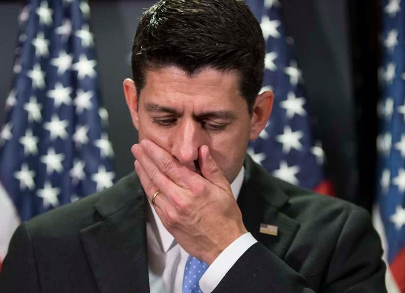 House Speaker Paul Ryan said that a ban on Muslims entering the U.S. as presidential nominee Donald Trump proposes, is not in the nation's interest.  (J. Scott Applewhite/AP)