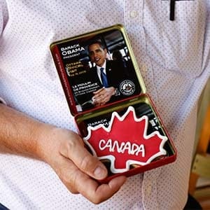 Claude Bonnet, owner of the Moulin De Provence Bakery, home of the Obama cookie, in the Byward Market in Ottawa June 24, 2016. (Photograph by Blair Gable)