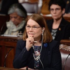Health Minister Jane Philpott to testifies about the federal government's controversial bill on assisted dyingl before the entire Senate in Ottawa, Wednesday, June 1, 2016. THE CANADIAN PRESS/Adrian Wyld