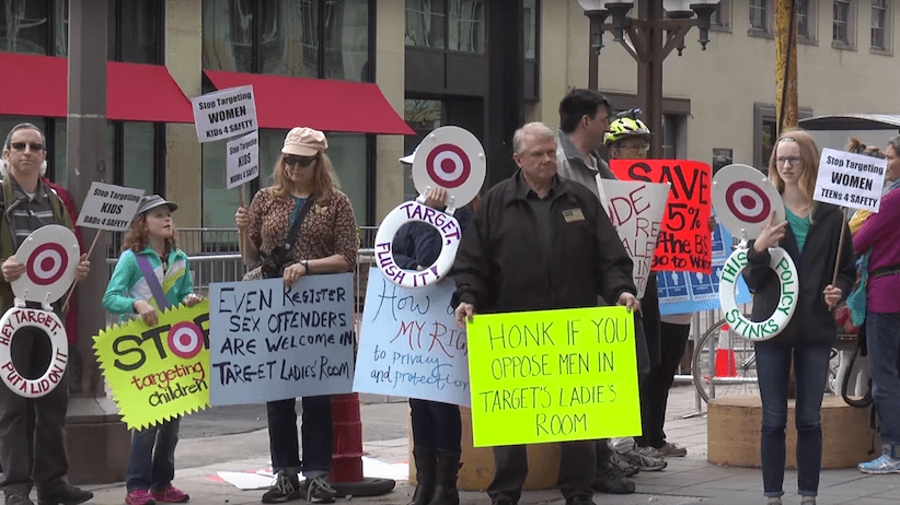 Screen grab of protest (AlphaNews Minnesota via YouTube)
