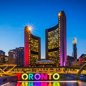 Toronto's City Hall, Nathan Phillips Square. (Shutterstock)