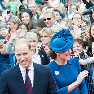 Prince William, Duke of Cambridge and Catherine, Duchess of Cambridge  attend the Official Welcome Ceremony for the Royal Tour at the British Columbia Legislature on September 24, 2016 in Victoria, Canada.  (Samir Hussein/WireImage/Getty Images)