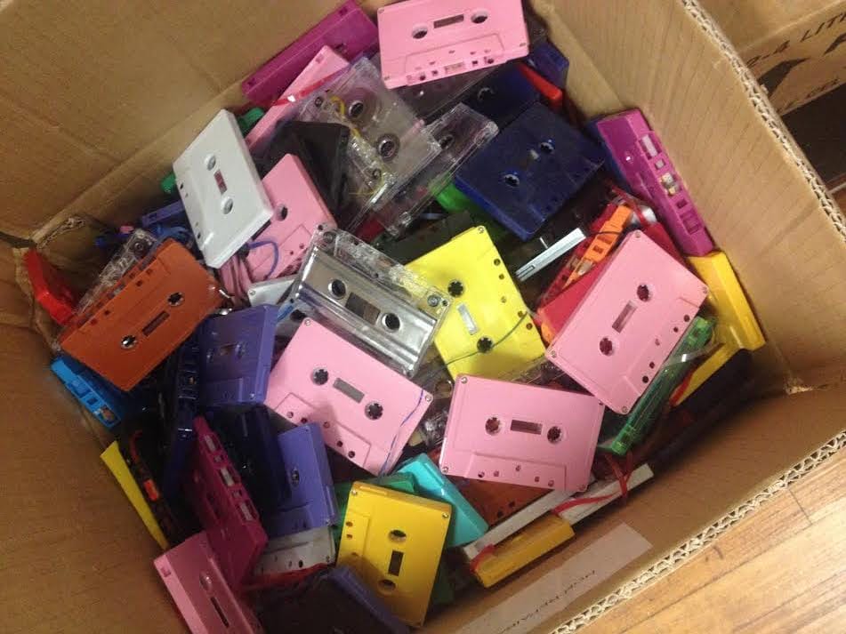 Cassette tapes. Photo via Malin Johnson.