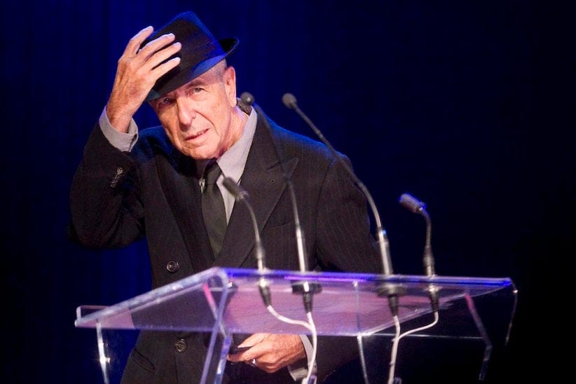 Leonard Cohen acknowledges the audience after receiving the Glenn Gould Prize in Toronto on Monday May 14, 2012. Montreal-born poet, songwriter and artist, Leonard Cohen has died at the age of 82. THE CANADIAN PRESS/Chris Young