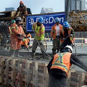 A bridge is seen under construction in Toronto, March 10, 2014. (Aaron Harris/Reuters)
