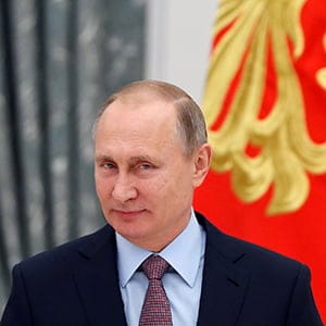 Russian President Vladimir Putin attends a meeting of the Presidential Council for Strategic Development and Priority Projects at the Kremlin in Moscow, Russia. (Sergei Ilnitsky/Reuters)