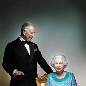 Britain's Prince Charles poses with his mother, Queen Elizabeth, in the White Drawing Room at Windsor Castle, in this photograph taken in May 2016, released by Clarence House in London to mark the end of the year of celebrations for the Queen's 90th birthday, on December 17, 2016. (Nick Knight/Clarence House/Reuters)