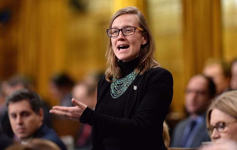 Liberal MP Karina Gould responds to a question during question period in the House of Commons on Parliament Hill in Ottawa on Tuesday, Feb. 16, 2016. (Sean Kilpatrick/CP)