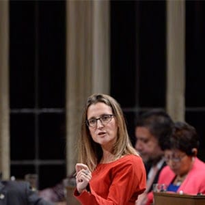 Former International Trade Minister Chrystia Freeland answers a question during question period in the House of Commons on Parliament Hill in Ottawa on Monday, October 24, 2016. (Adrian Wyld/CP)