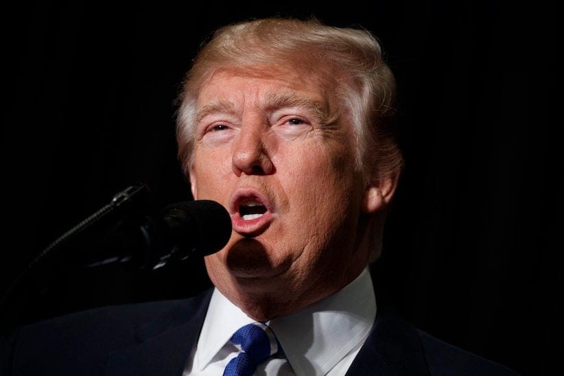 President Donald Trump speaks in Washington, Wednesday, Feb. 8, 2017. The Associated Press has learned that another nonprofit organization is rejecting federal grant money to fight against violent extremism under President Donald Trump's administration. (AP Photo/Evan Vucci)