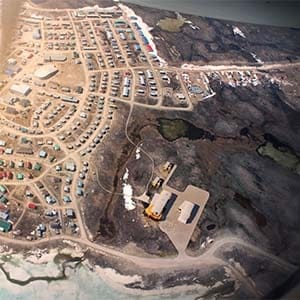 Bird's eye view of the Canadian High Arctic Research Station (CHARS). (Alain Fournier/EVOQ ARCHITECTURE)