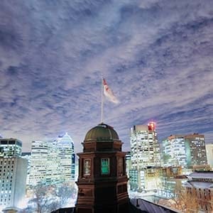 McGill campus at night. (John Kelsey)