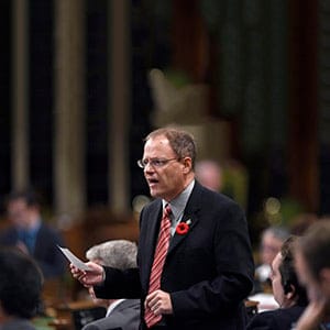 Parliamentary Secretary to the Leader of the Government in the House of Commons Kevin Lamoureux responds during Question Period on Parliament Hill, Friday, Oct. 28, 2016 in Ottawa. (Justin Tang/CP )