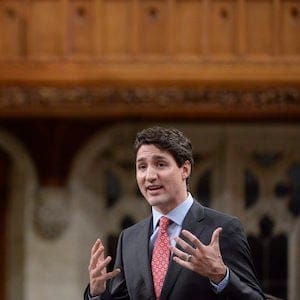 Prime Minister Justin Trudeau answers a question during Question Period in the House of Commons in Ottawa, Wednesday, April 5, 2017. THE CANADIAN PRESS/Adrian Wyld