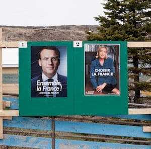 Election signs in Saint-Pierre and Miquelon