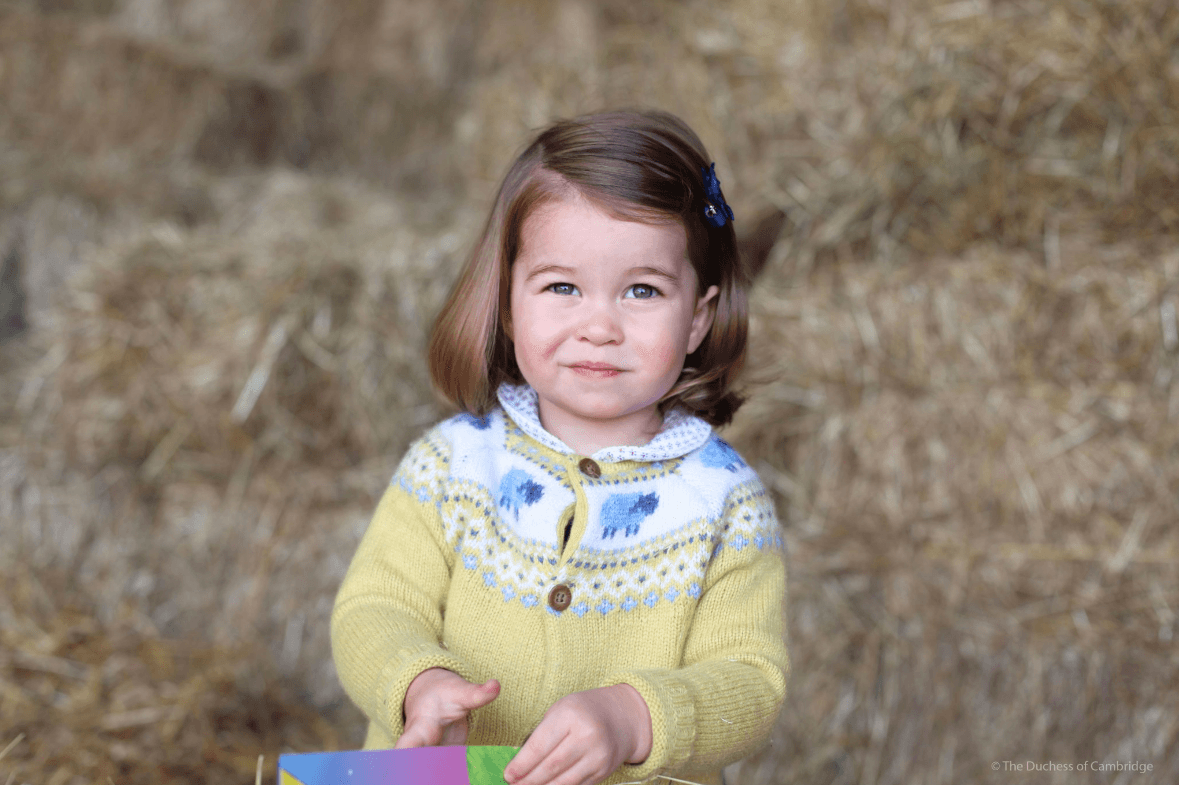 A photo of Princess Charlotte, released by Kensington Palace May 1, one day ahead of her second birthday. Credit: Duchess of Cambridge/ Kensington Palace