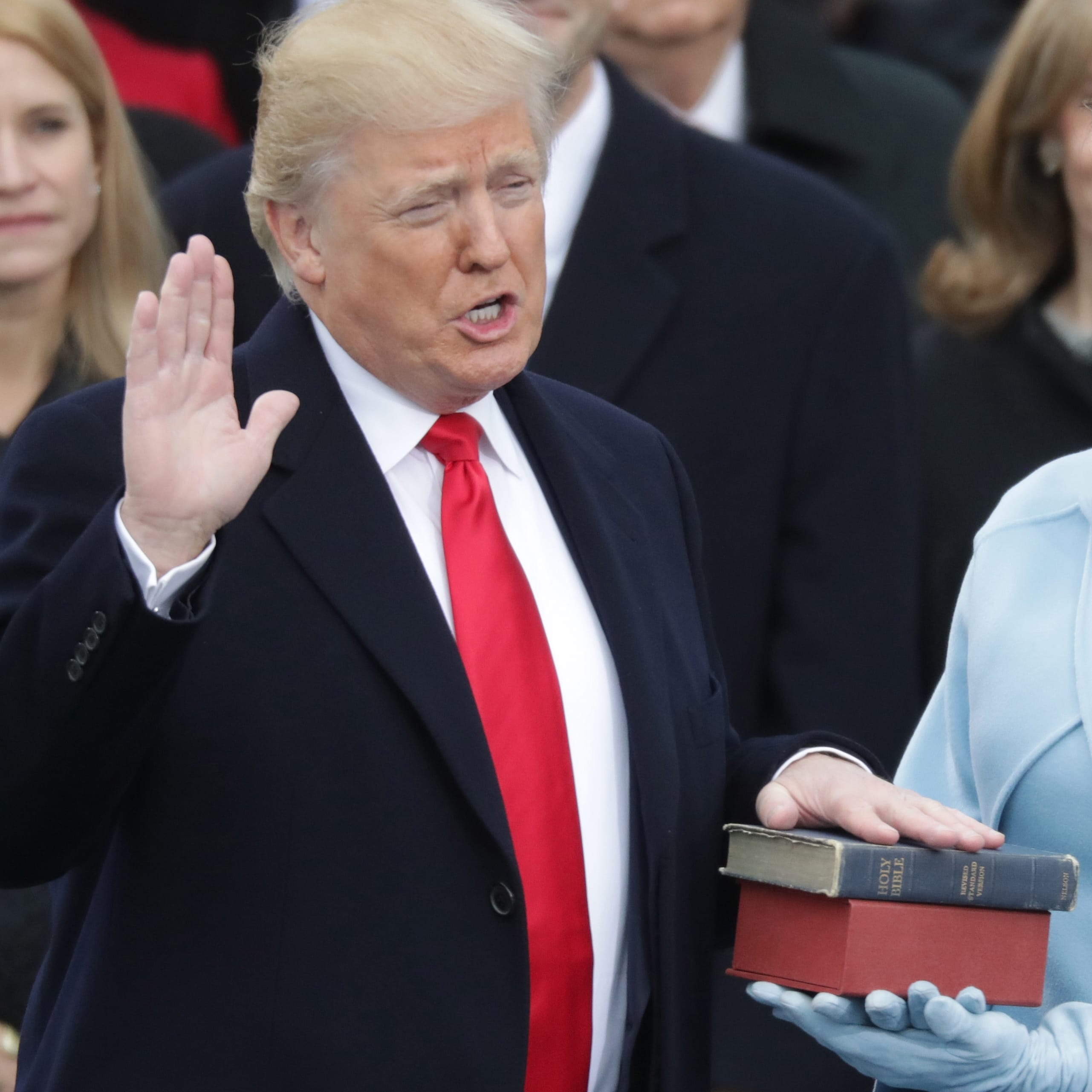 Donald J. Trump becomes the 45th president of the United States.  (Chip Somodevilla/Getty Images)