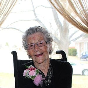 Dolly Gibb on 110th Birthday (right) - with daughter Sue Crozier. (Brittany Duggan)