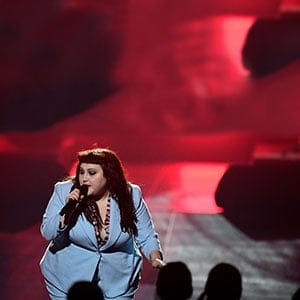 US singer Beth Ditto performs during the 2017 Echo Music Award ceremony in Berlin, Germany April 6, 2017. (Tobias Schwarz/Reuters)