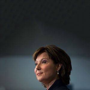 B.C. Premier Christy Clark listens to a question during a news conference in Vancouver, B.C., on Tuesday May 30, 2017. (Darryl Dyck/CP)
