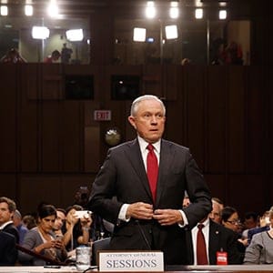 U.S. Attorney General Jeff Sessions testifies before a Senate Intelligence Committee hearing on Capitol Hill in Washington, U.S., June 13, 2017. (Jonathan Ernst/REUTERS)