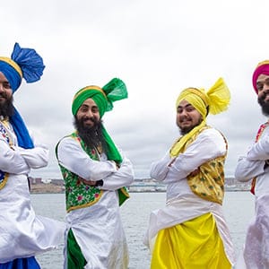 Maritime Bhangra dancers in Nova Scotia.