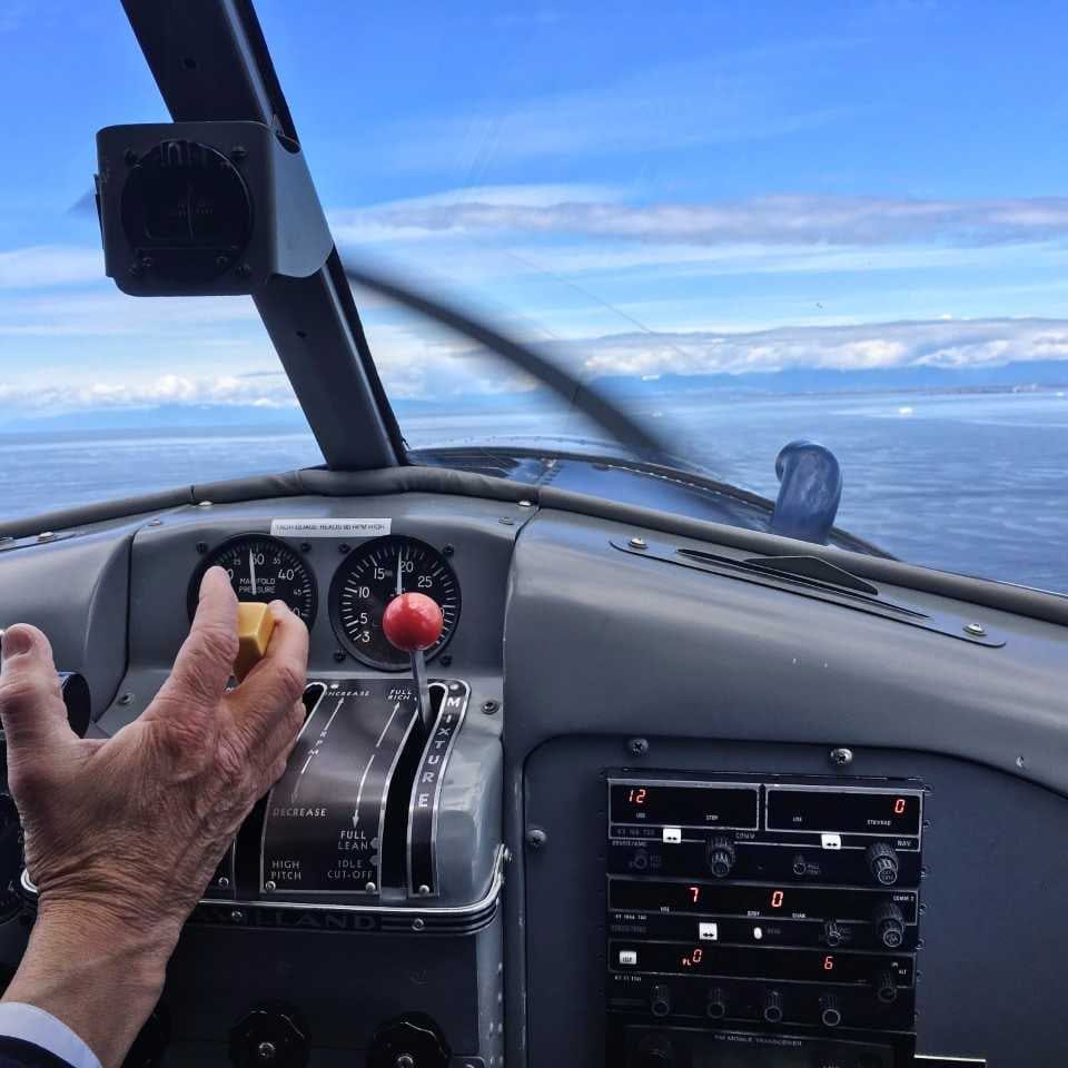 Float Plane over Gulf Islands
