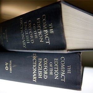 An Oxford English Dictionary is shown at the headquarters of the Associated Press in New York on Sunday, Aug. 29, 2010. (Caleb Jones/AP/CP)