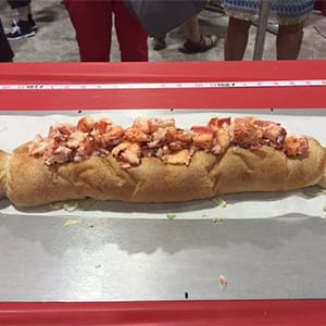 A section of the lobster roll. (Kerry Robinson)