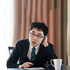 Japanese author Naoki Higashida, who wrote "The Reason I Jump" when he was 13 years old, speaking during an exclusive interview with AFP in Kisarazu, in Chiba prefecture outside Tokyo.  David Mitchell, the best-selling author of "Cloud Atlas", remembers the day he read the memoir of the 13-year-old Nigashida with autism -- hailing it a "revelatory godsend" that offered a window on the life of his own autistic son.  (Toru Yamanaka/AFP/Getty Images)