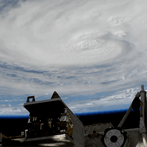 Hurricane Harvey from space