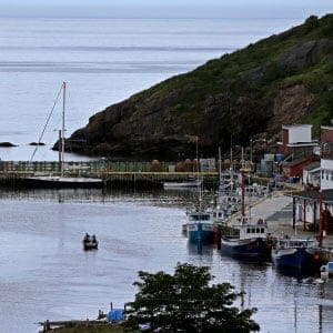 A boat departs Petty Harbour in Newfoundland, Canada, July 20, 2016. (Craig F. Walker/The Boston Globe/Getty Images)