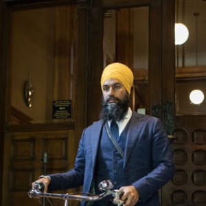 MPP Jagmeet Singh is seen in Queen's Park in Toronto on June 1, 2017. (Photograph by Jennifer Roberts)