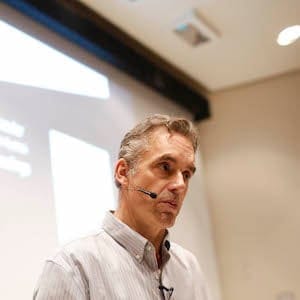 TORONTO, ON - January 10, 2017.
Jordan Peterson during his lecture at UofT. Peterson is the professor at the centre of a media storm because of his public declaration that he will not use pronouns, such as "they," to recognize non-binary genders . This lecture had no reference to the hot topic.        (Rene Johnston/Toronto Star via Getty Images)