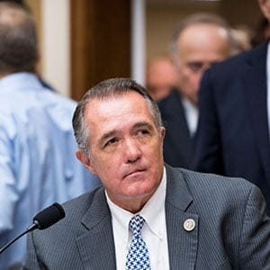 Rep. Trent Franks, R-Ariz., takes his seat as he arrives for the House Judiciary Committee hearing on oversight of the Federal Bureau of Investigation on Thursday, Dec. 7, 2017. (Bill Clark/CQ Roll Call/Getty Images)