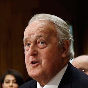 Brian Mulroney, the former prime minister of Canada, right, speaks at a Senate Foreign Relations Committee hearing on the Canada-U.S.-Mexico relationship, Tuesday, Jan. 30, 2018, on Capitol Hill in Washington. With him are Jaime Serra Puche, Mexico's former secretary of commerce and industry, far left, and Earl Anthony Wayne, retired career ambassador of the United States. (AP Photo/Jacquelyn Martin)