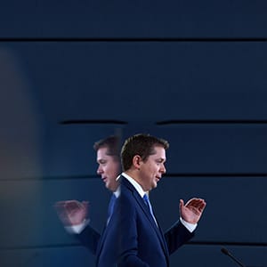 Leader of the Conservative Party of Canada, Andrew Scheer at the National Press Theatre in Ottawa. (Sean Kilpatrick/CP)