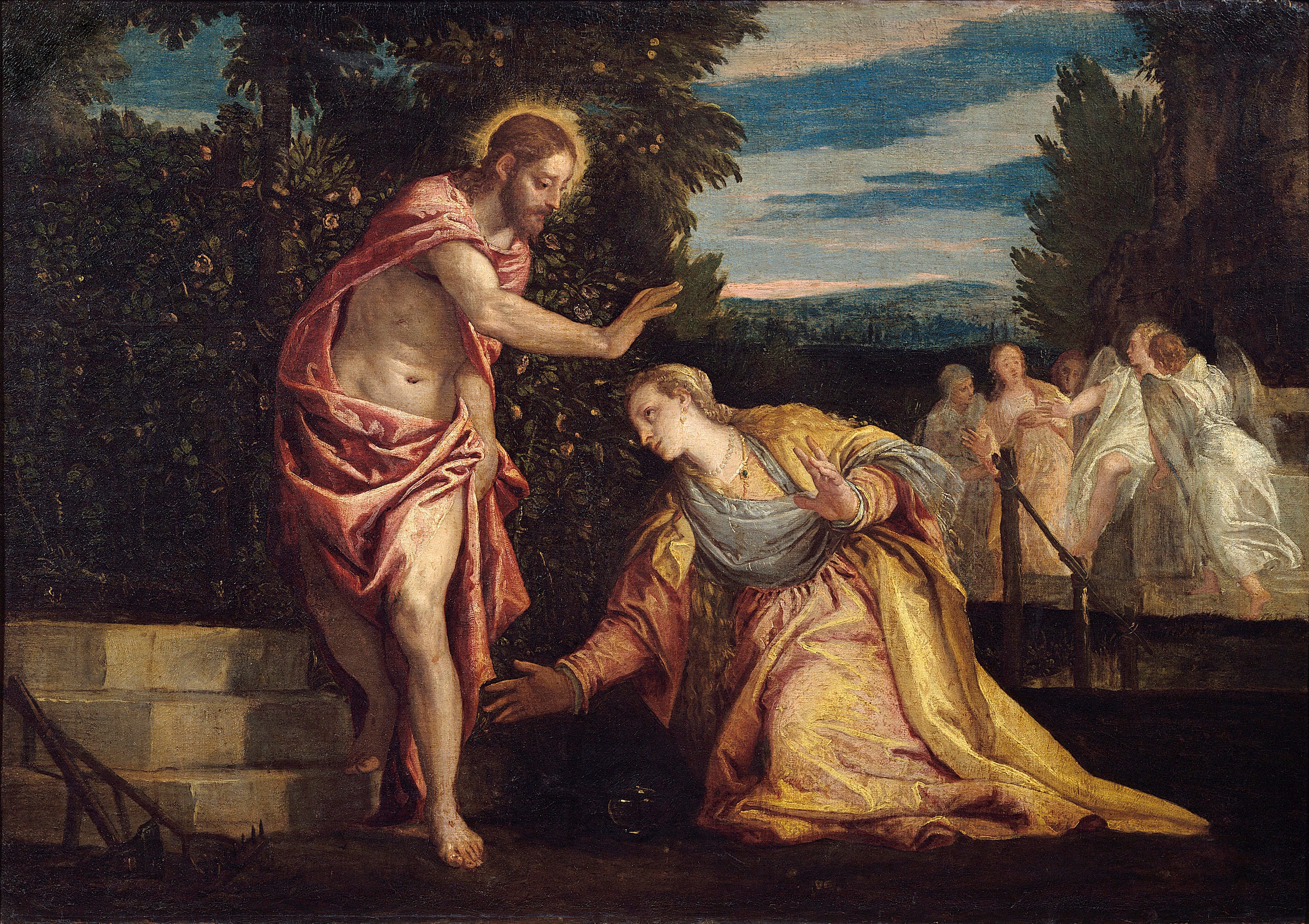 Christ appearing to Mary Magdalene. Painting by Paolo Veronese (1528-1588).  (Leemage/Corbis/Getty Images)