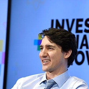 Prime Minister Justin Trudeau gives a thumbs up as he participates in an an armchair discussion with Bill Nye, right, highlighting Budget 2018's investments in Canadian innovation at the University of Ottawa in Ottawa on Tuesday, March 6, 2018. THE CANADIAN PRESS/Justin Tang
