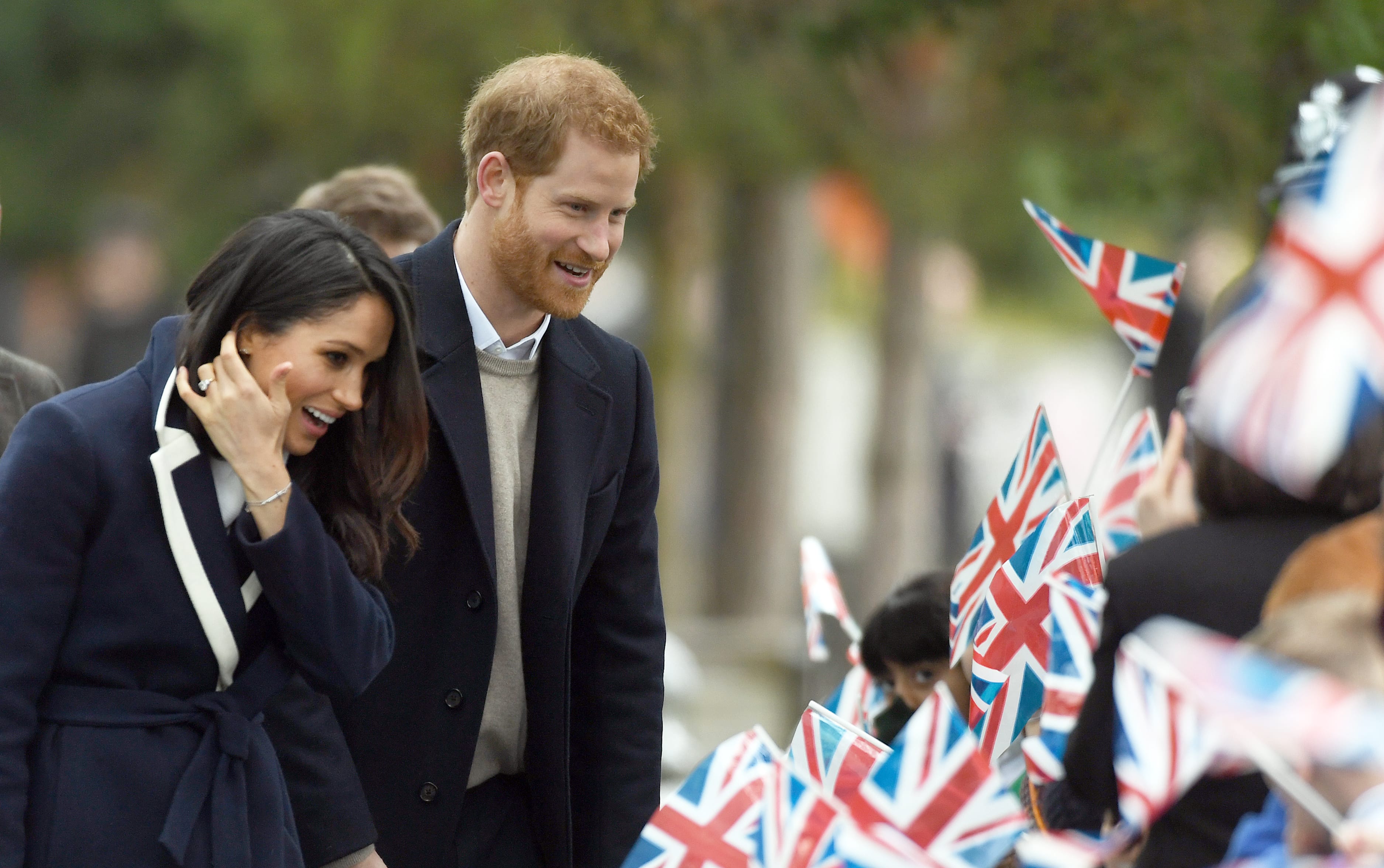 Prince Harry and Meghan Markle visit Millennium Point on March 08, 2018 in Birmingham, England. (Anwar Hussein/WireImage)