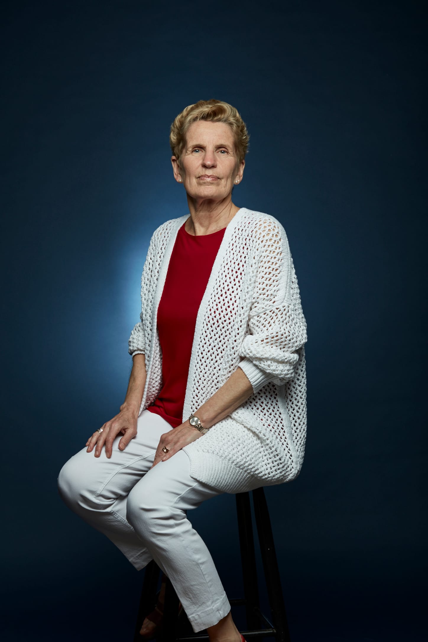 Ontario Premier Kathleen Wynne poses for a portrait. (Photograph by Roberto Caruso).