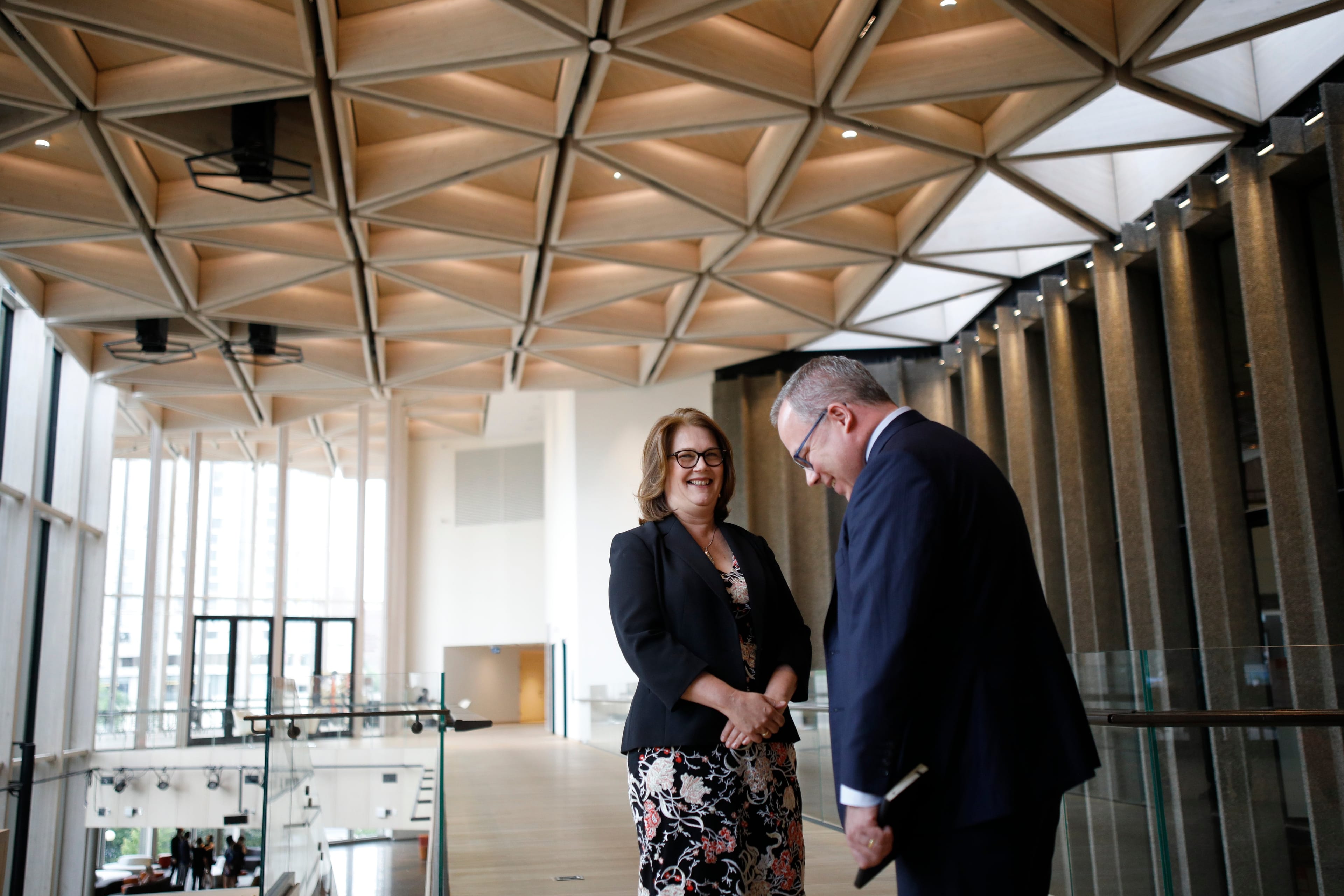 Canada's Minister of Indigenous Services Jane Philpott in conversation with Paul Wells during Maclean's Live at the National Arts Centre in Ottawa June 20, 2018. Photograph by Blair Gable