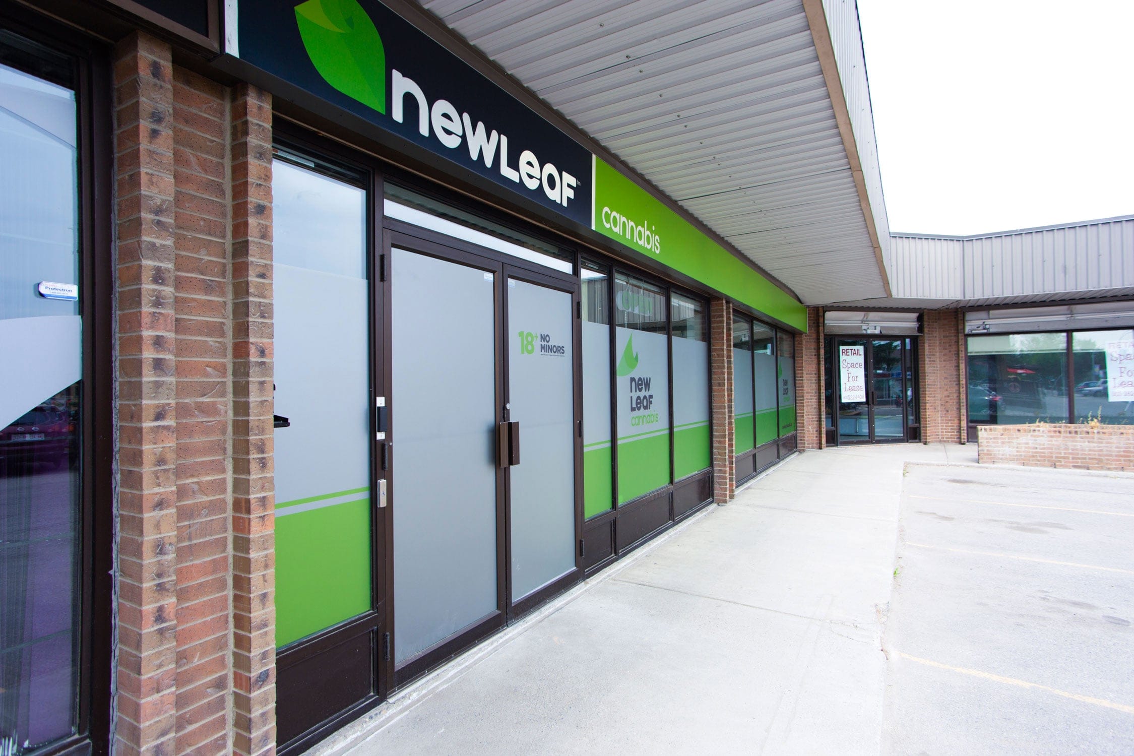 One of NewLeaf's fully built-out concept retail stores in Calgary. (Paul White/NewLeaf Cannabis)