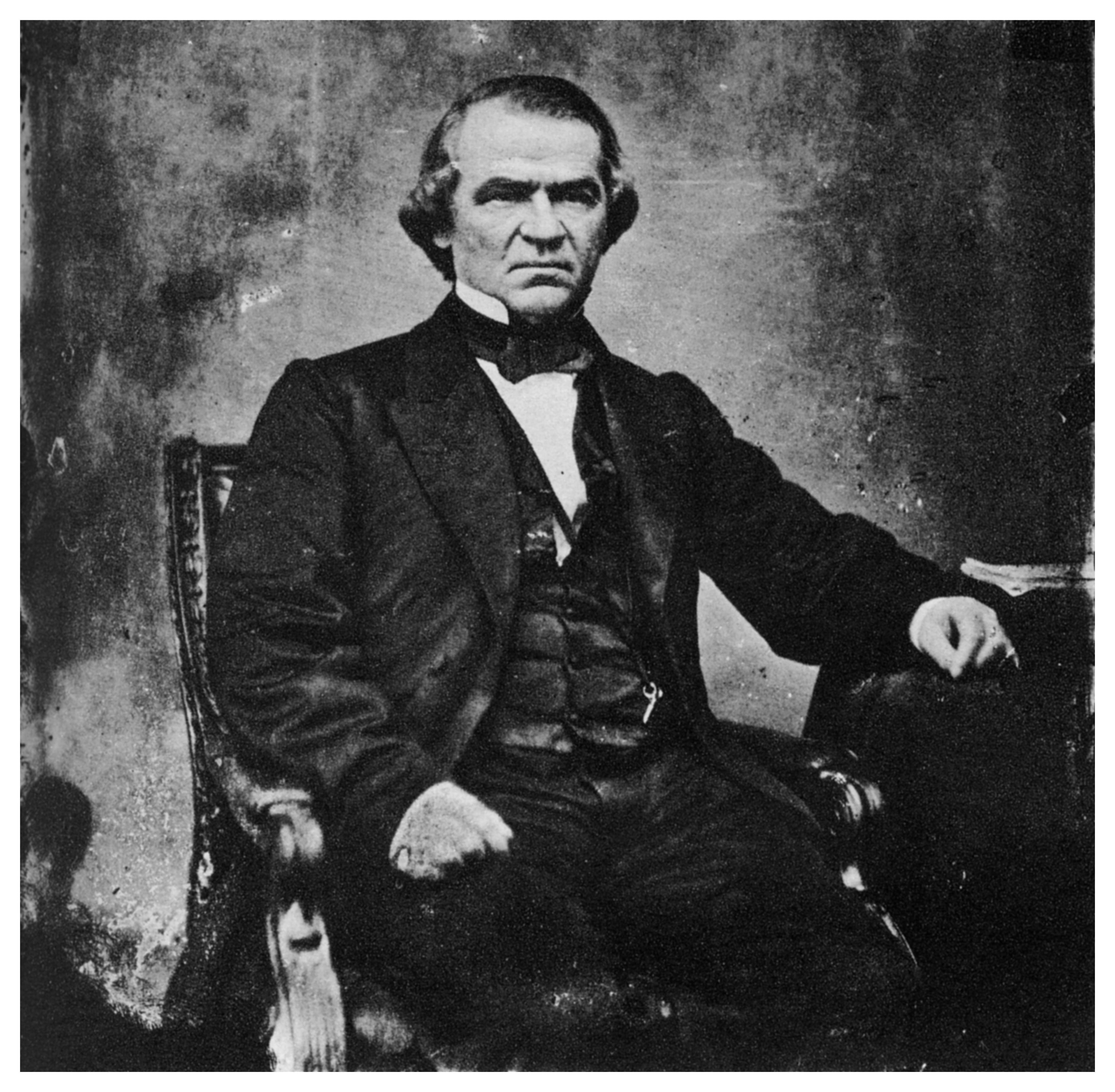 Andrew Johnson's policies of conciliation towards the South after the Civil War and his vetoing of civil rights bills led to bitter confrontation with the Radical Republicans in Congress (Photo: Print Collector/Getty Images)