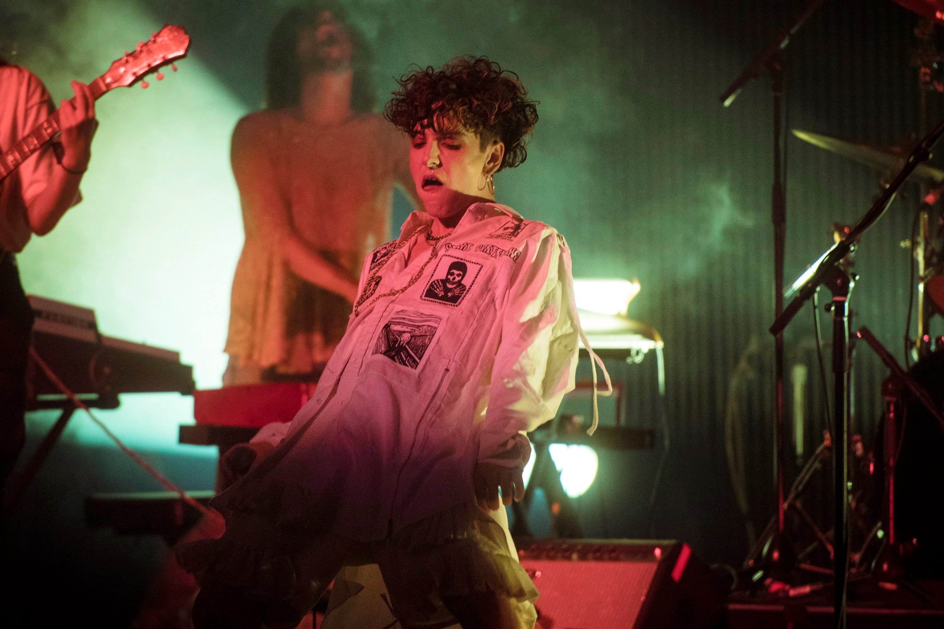 Hubert Lenoir performs during the Polaris Music Prize gala in Toronto on Monday, September 17, 2018. THE CANADIAN PRESS/ Tijana Martin