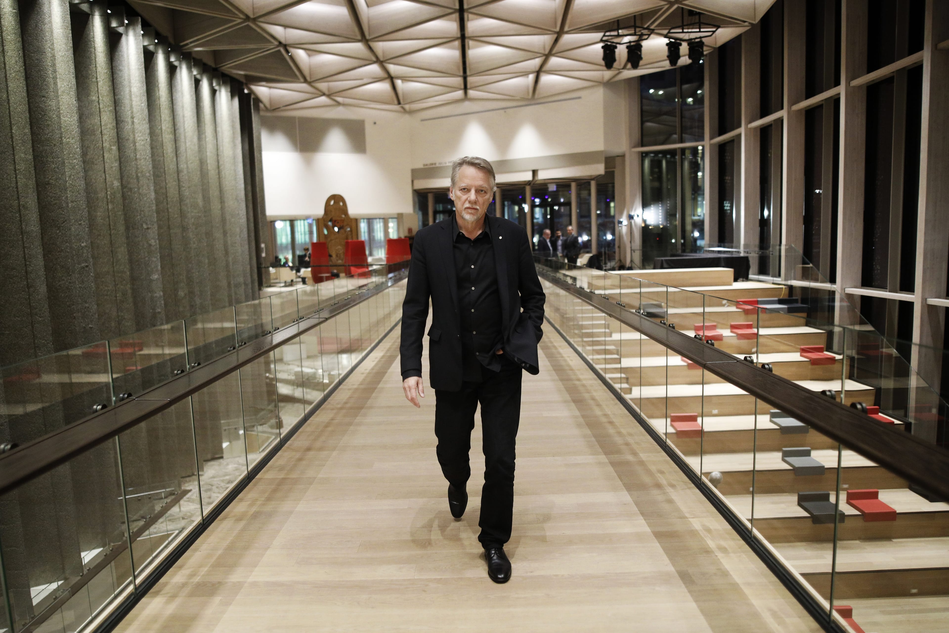 Maclean's Live with photographer Edward Burtynsky at the National Arts Centre in Ottawa October 24, 2018. Photograph by Blair Gable
